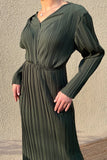 Anya V-Neck Long Sleeve Dress