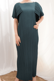 Aisha Long Dress with Folded Sleeve