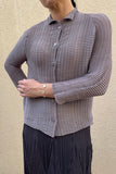 Carmen Long Sleeve With Button Pleated Top