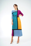 Deera Block Print Loose Fitting Dress