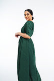 Emerald Green (00) | Pleated Dress