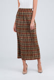 Sofie Pleated Patterned Skirt
