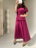 New Colors Priya Set Short Sleeve Top with Skirts
