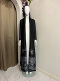 Abaya Midnight Waves