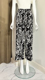 Rose Pattern Pleated Pants