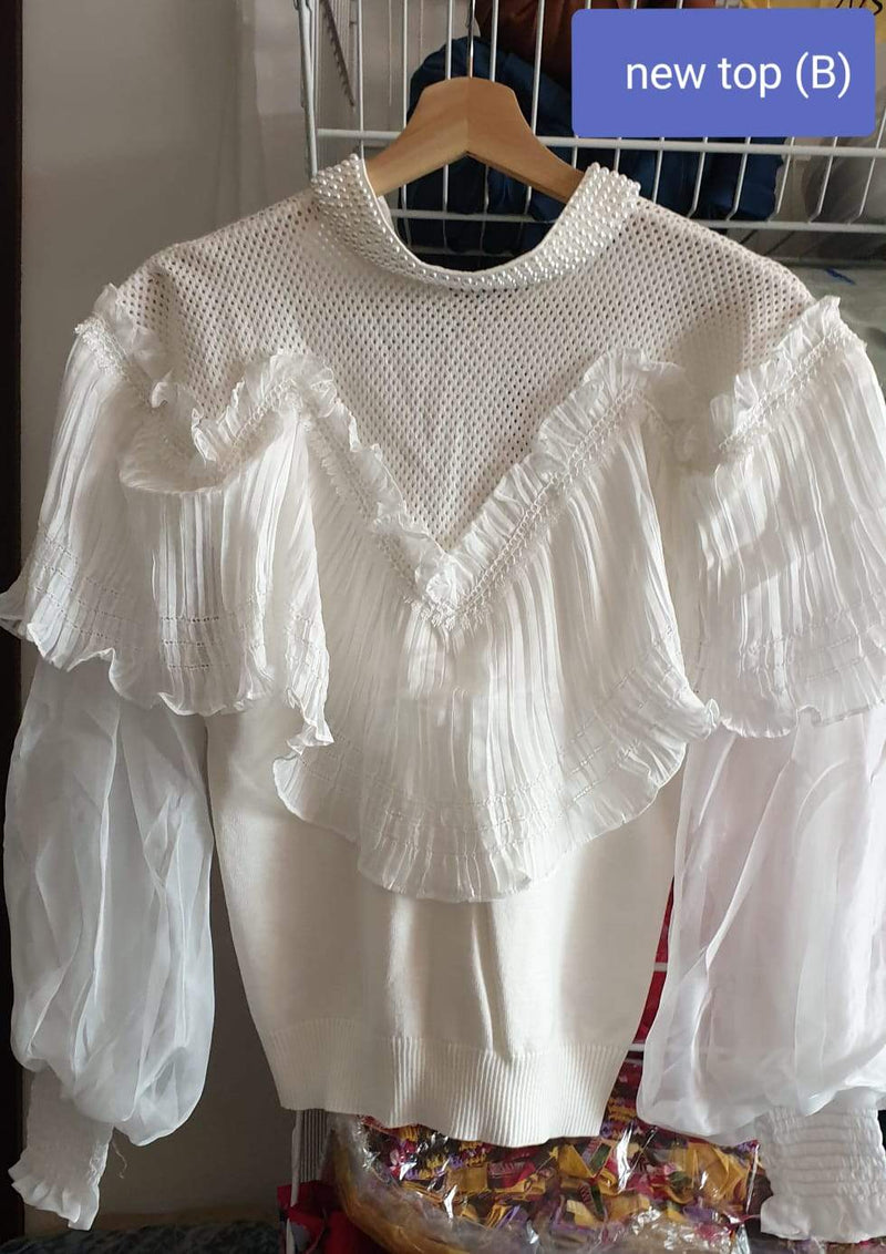 Alisa Ruffle Top - Alita Pleat