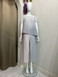 Smoky white with pink 