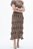 Reece Pleated Cap Sleeve Top With Gypsy Skirt Set