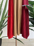 Denver sleeveless long dress with cardigan - Alita Pleat