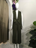 Ema Sleeveless Long Cardigan - Alita Pleat