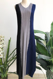 Denver sleeveless long dress with cardigan - Alita Pleat
