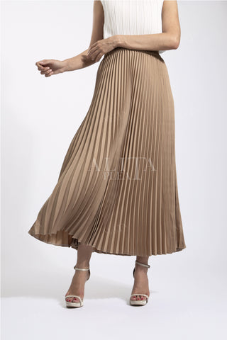 Andrea Big Pleat A-line Skirt - Alita Pleat