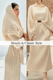 Alitsa'J No.1 Pleated Dress Set with Attached Shayla