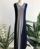 Danika Triple Color Sleeveless Dress - Alita Pleat