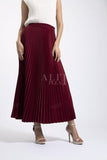 Andrea Big Pleat A-line Skirt - Alita Pleat