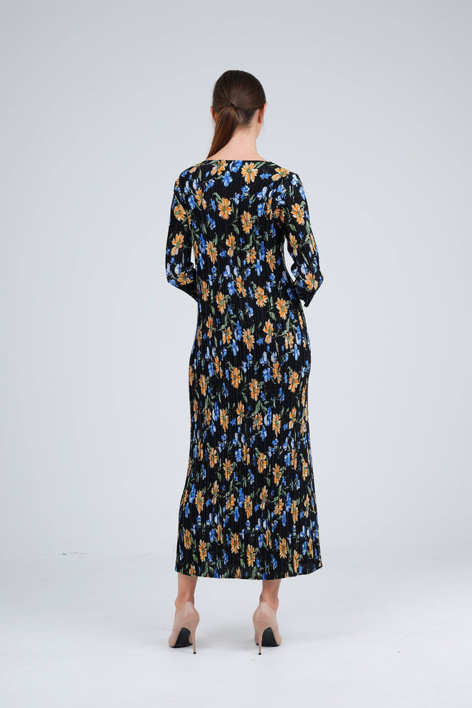 Black with Big Flowers