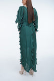 Emerald Green (01) | Pleated Dress