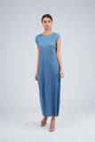 Baby Blue (00) | Pleated Dress