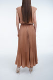 Beige (05) | Pleated Dress