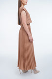 Beige (05) | Pleated Dress