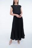 Black (00) | Pleated Dress