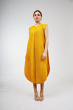 Honey Mustard (01) | Pleated Dress