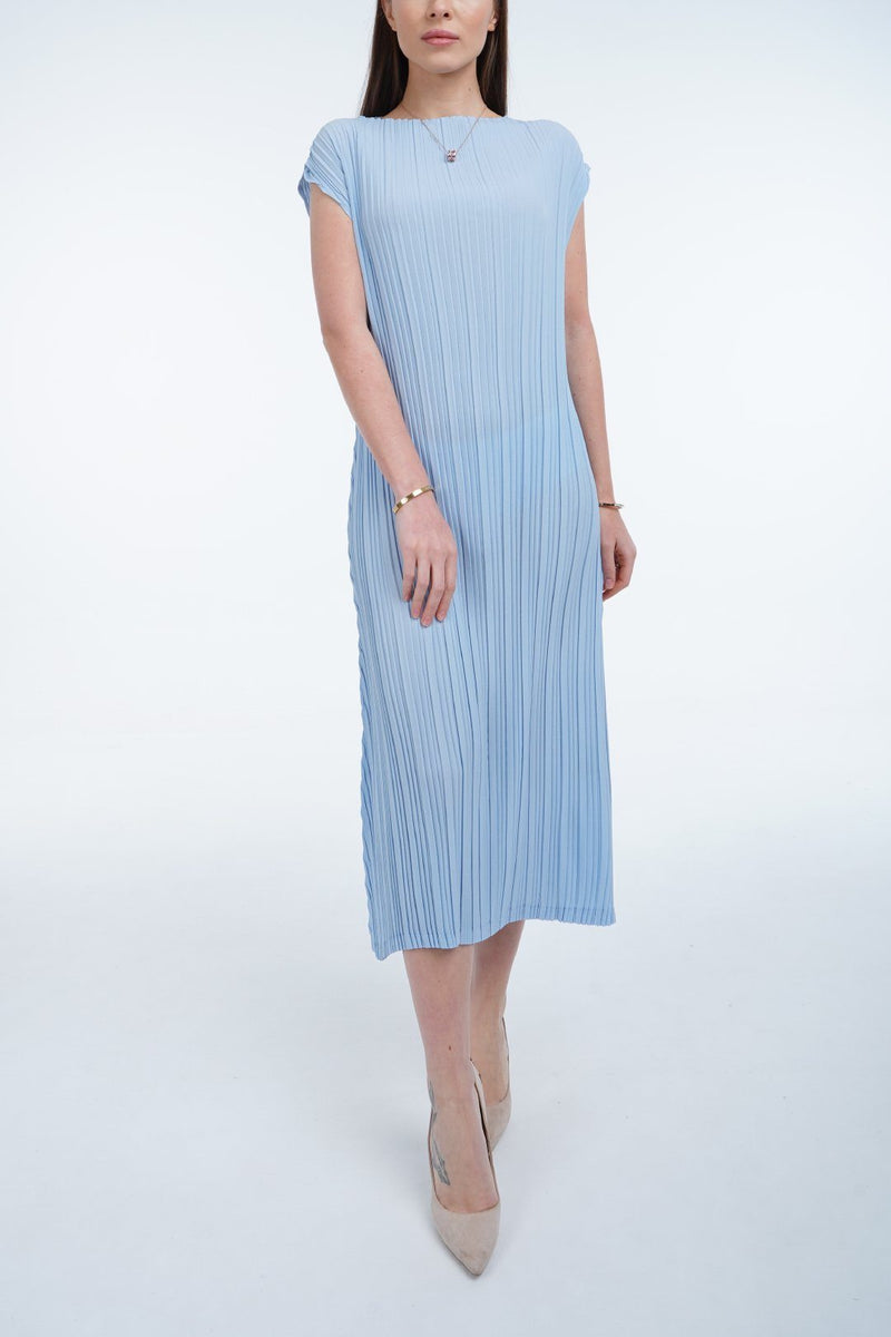 Baby blue (05) | Pleated Dress