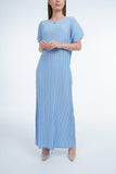 Baby blue (01) | Pleated Dress