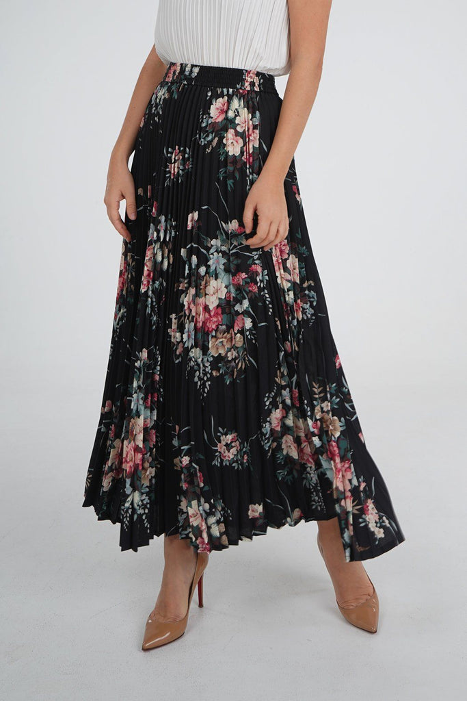 Black with Flowers
