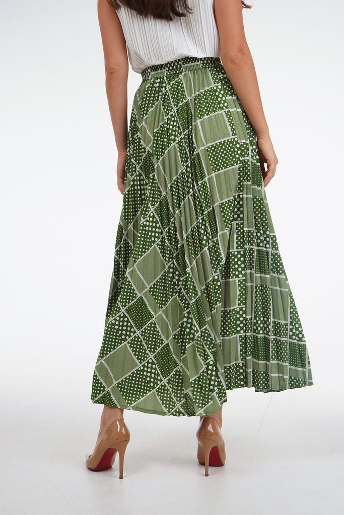 Green with Polkadots