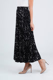 Black with White Print