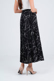 Black with White Print