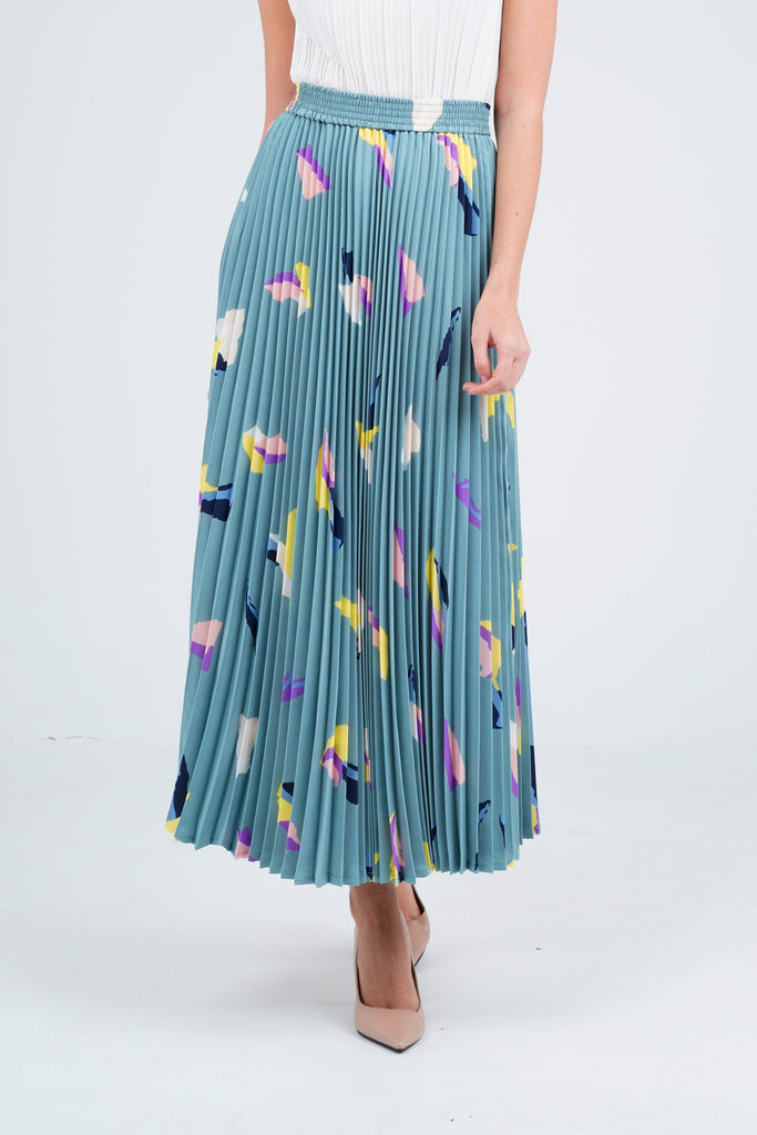 Turquoise with print