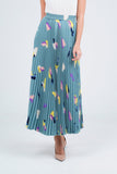Turquoise with print