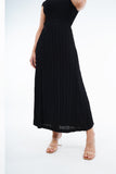 Black (00) | Pleated Dress