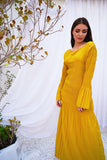 Honey Mustard (01) | Pleated Dress