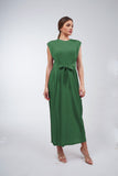 Green (00) | Pleated Dress